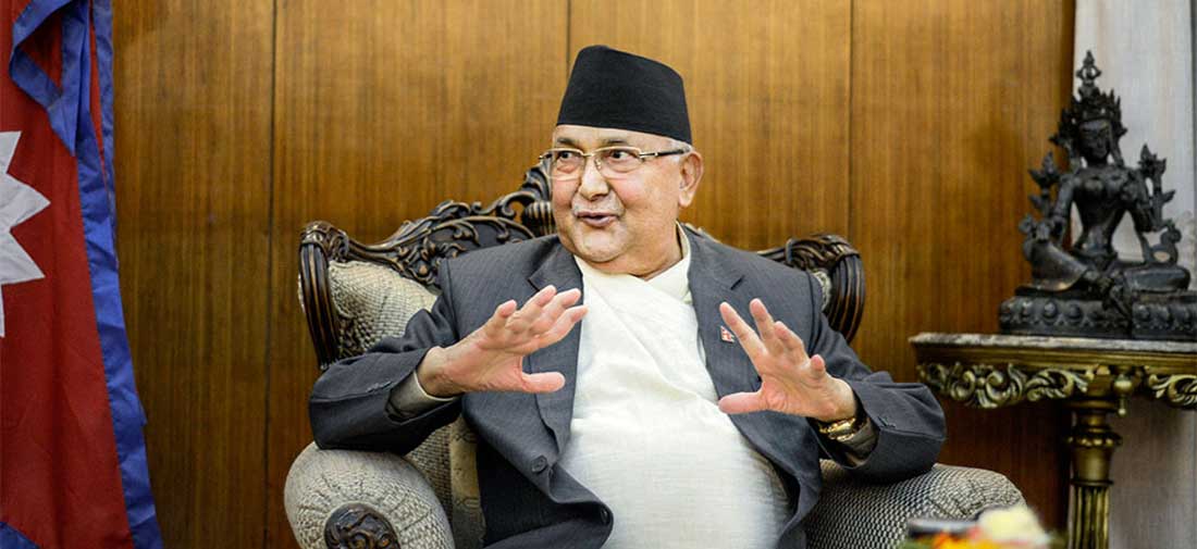 नयाँ वर्षको स्वागत अप्ठ्यारो परिस्थितिमाः प्रधानमन्त्री ओली