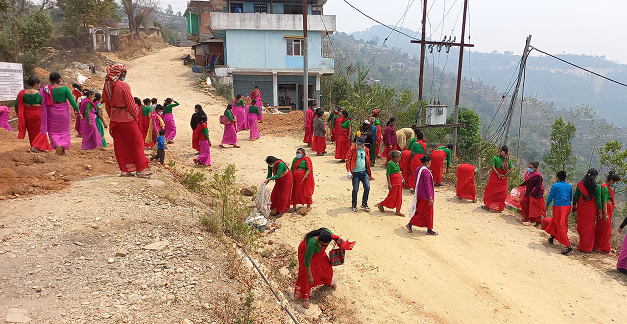 इस्मा गाउँपालिकामा नयाँ बर्षको अवसरमा वृहत सरसफाई !