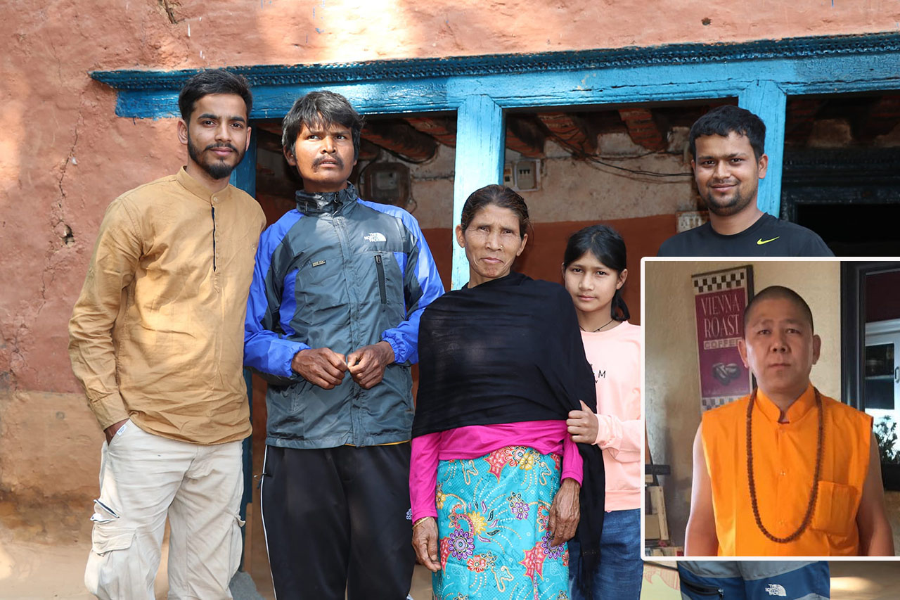 गुल्मीका एक मानसिक रोगीको उपचारकालागि समाजसेवी लिल बहादुर थापाको सहयोग