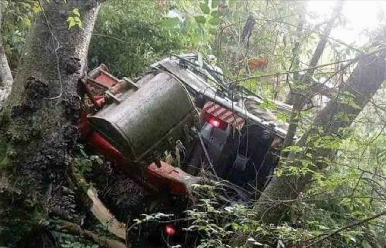 गुल्मीमा एक्साभेटर दुर्घटना हुँदा चालकको मृत्यु