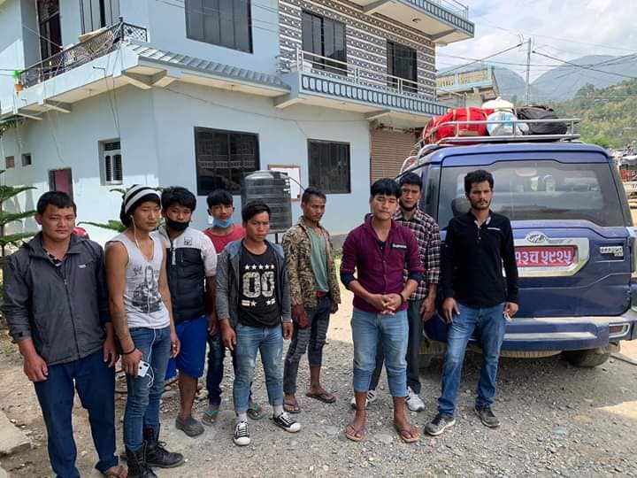 दाङ जान हिँडेका ७ मजदुरको मुसिकोट नगरपालिकाले उद्धार गरि पठायो