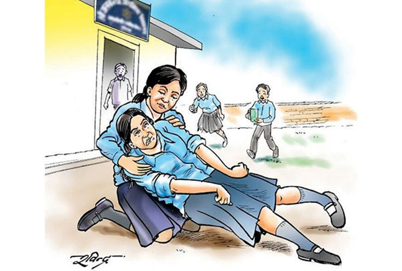 बागलुङको एक विद्यालयमा विद्यार्थी धमाधम बेहोस हुन थालेपछि विद्यालय बन्द