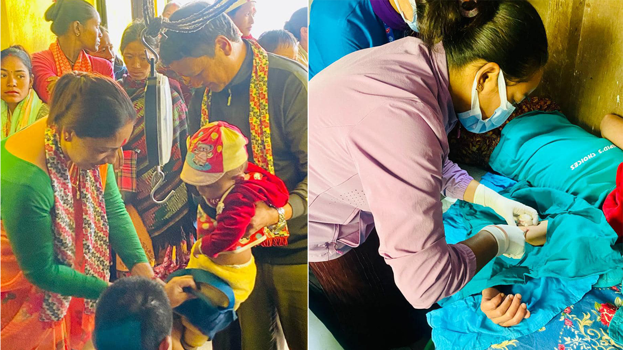 बडिगाड गाउँपालिकाको मोवाइल स्वास्थ्य कार्यक्रमले गर्भवतीलाई राहत