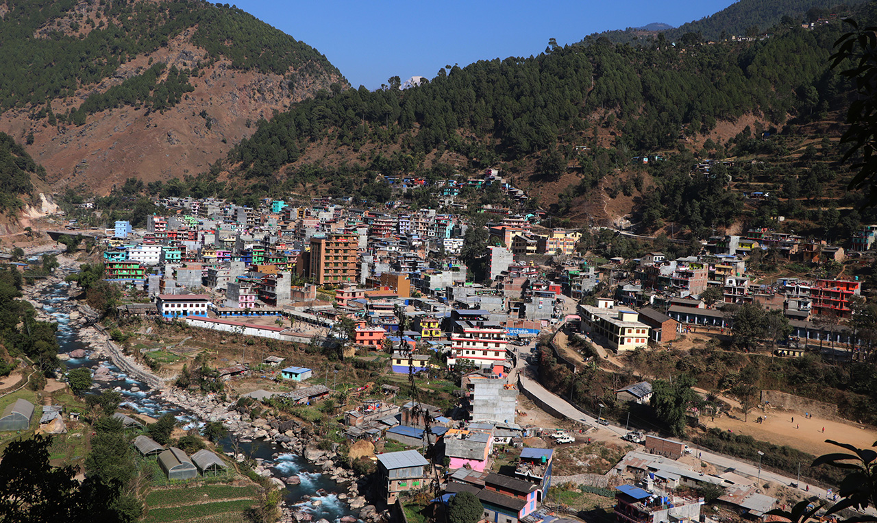 बुर्तिबाङ बजारको फोहर व्यवस्थापनमा समस्या