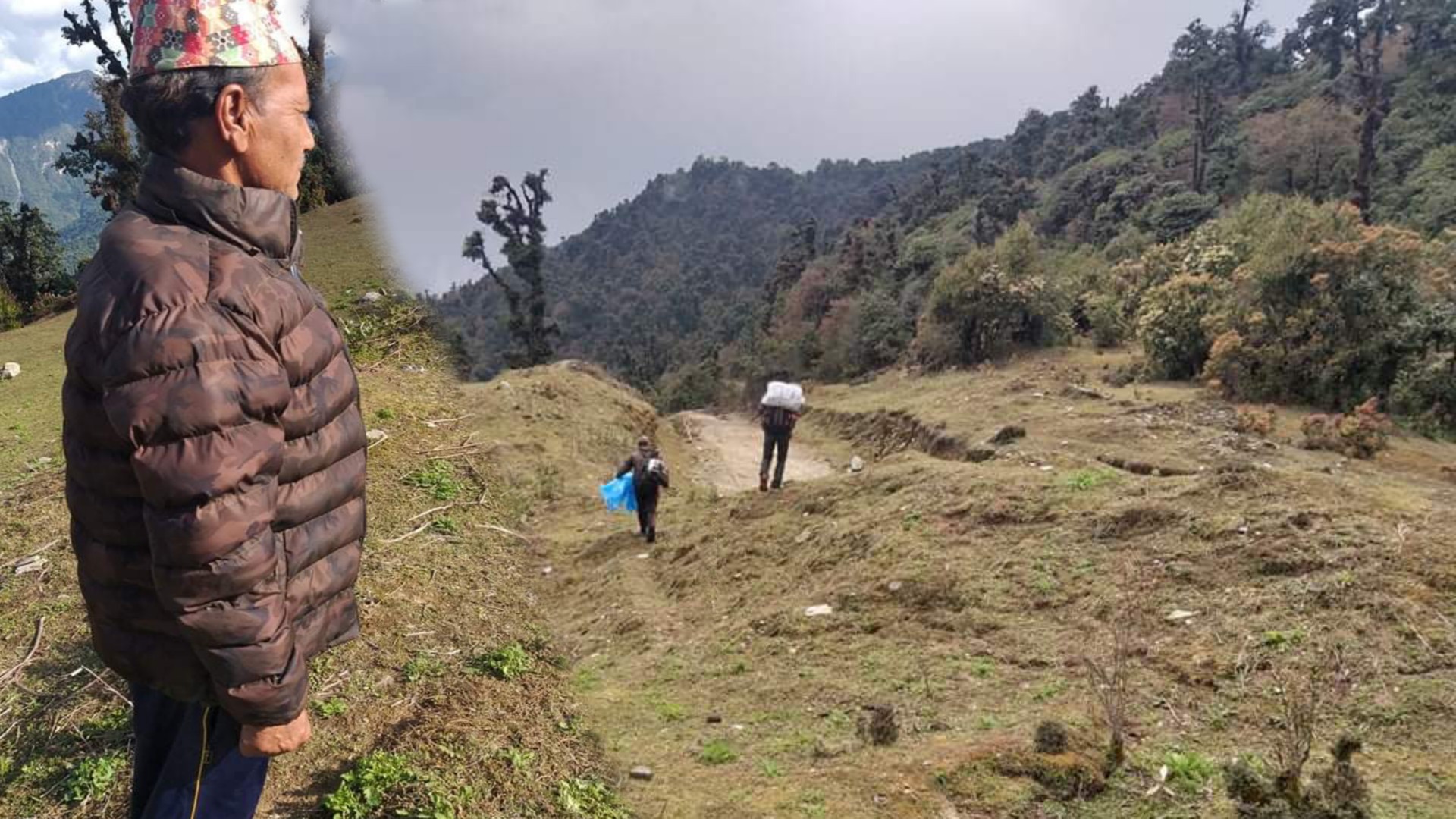 ५६ वर्षीय पुर्ण लाहुरे जो सवेरै देखि सोले डाँडा कुरिरहन्छन्