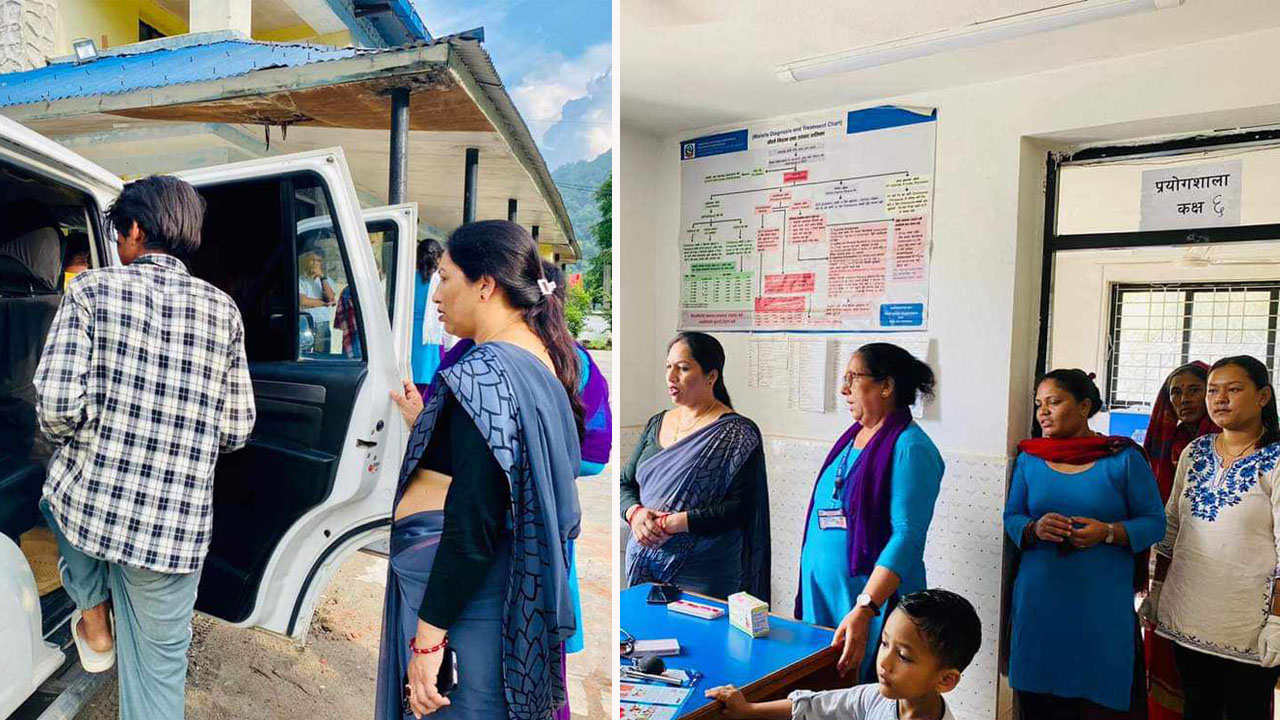 बडिगाड गाउँपालिकाले यातायात खर्च समेत व्यवस्थापन गरी विरामी महिलाको उद्धार गर्यो