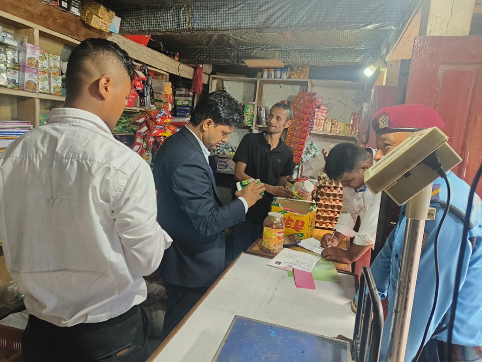 बडिगाड गाउँपालिकाको बजार अनुगमन दोश्रो दिन पनि जारी