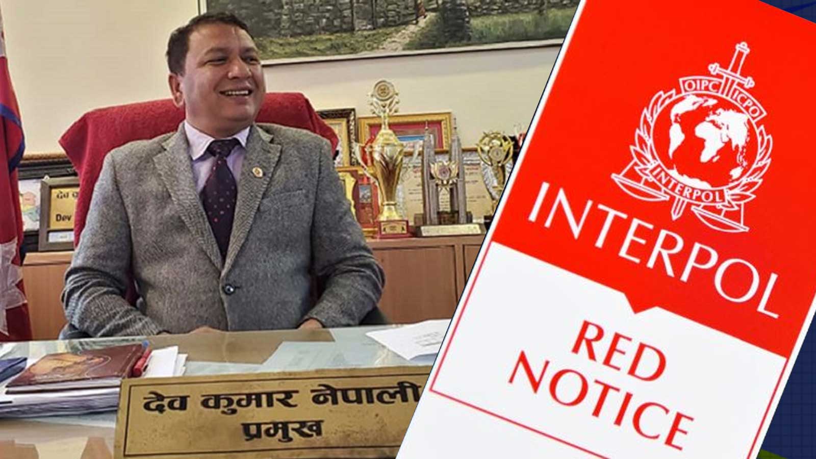 बचतकर्ताको डेढ अर्व लिएर फरार भएका ढोरपाटनका मेयरविरुद्ध रेडकर्नर नोटिस