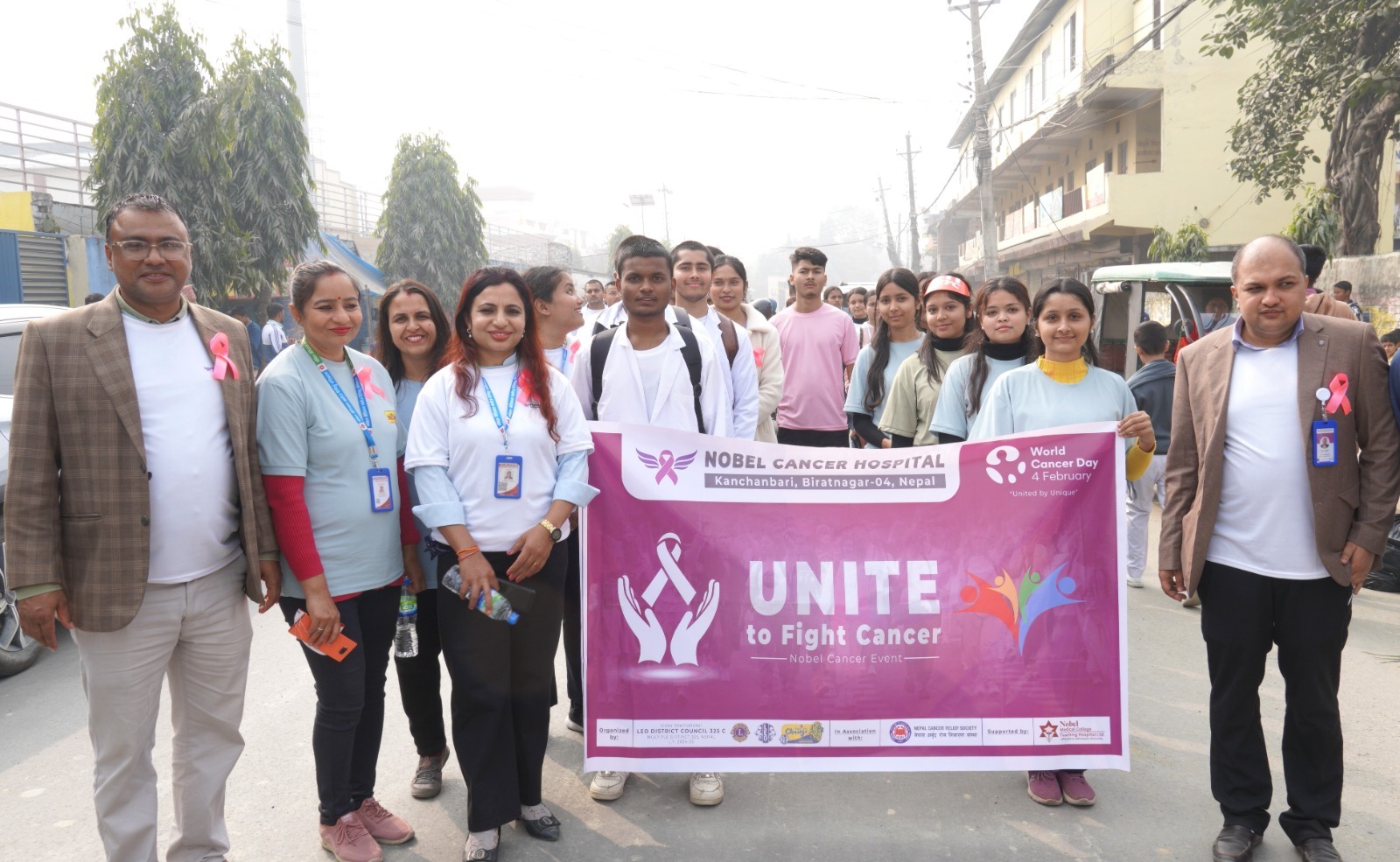 नोवेल क्यान्सर अस्पताल र लियो जिल्ला परिषद्को सहकार्यमा मनाइयाे विश्व क्यान्सर दिवस