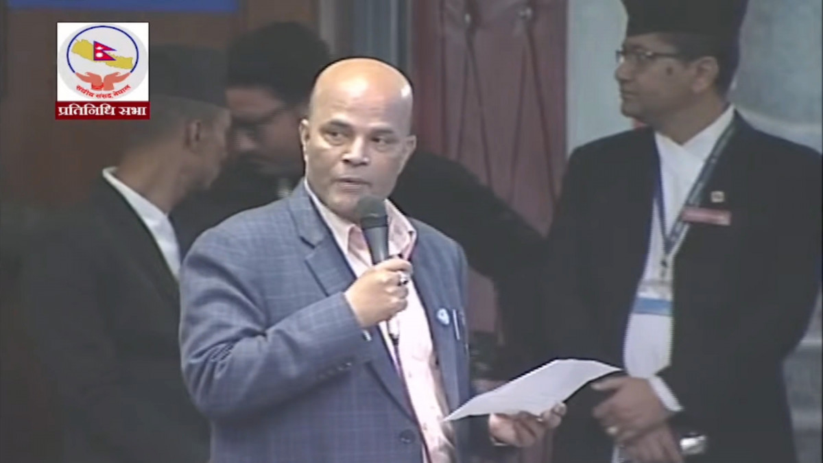 संसद भवन भत्काएर देखाउन बालेनलाई सांसद अमरेश सिंहको चुनौति