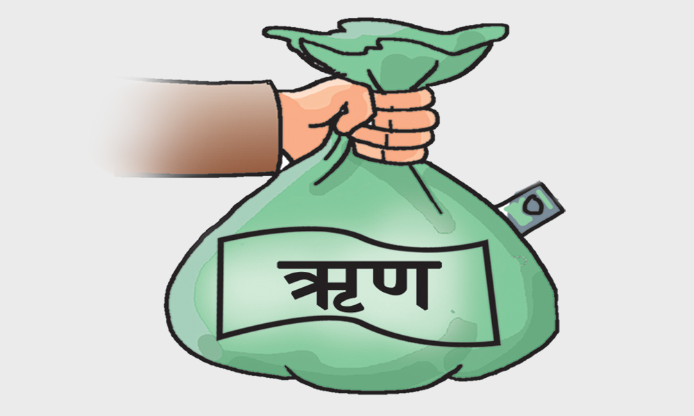 जिडिपी अनुपातमा सार्वजनिक ऋण ४५ प्रतिशत नाघ्यो