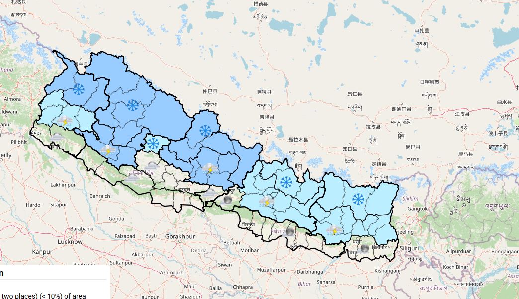 आज यी पाँच प्रदेशमा हावाहुरीको सम्भावना