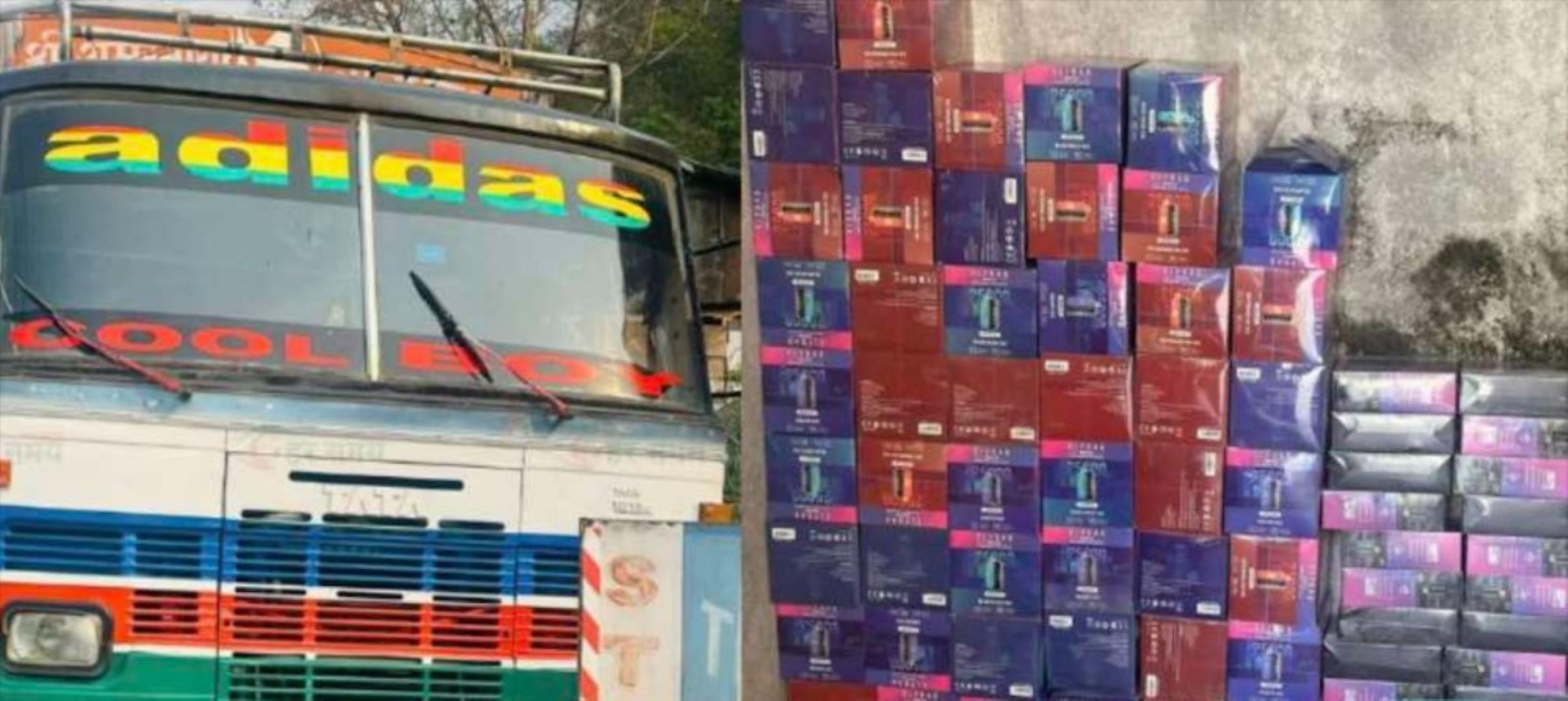 २२ लाखको ‘भेप’ सहित ट्रक नियन्त्रण