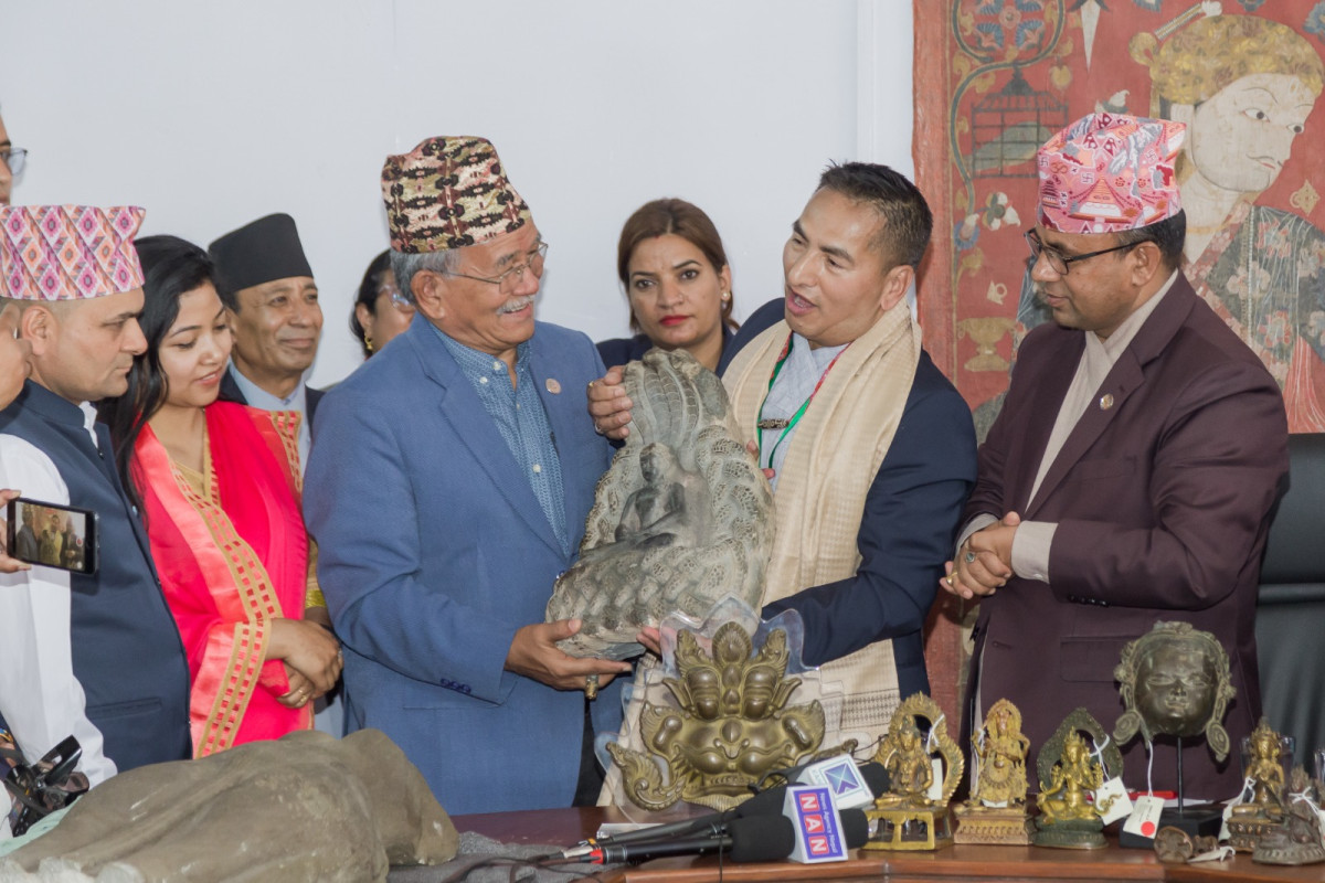 अमेरिका पुर्याइएका २१ वटा पुरातात्त्विक सम्पत्ति नेपाल फिर्ता