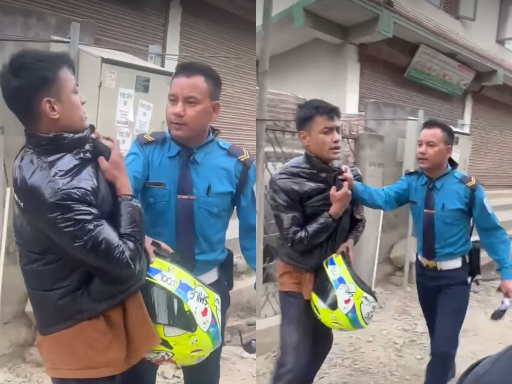 ट्राफिक प्रहरीको कुटपिटको अर्को भिडियो भाइरल