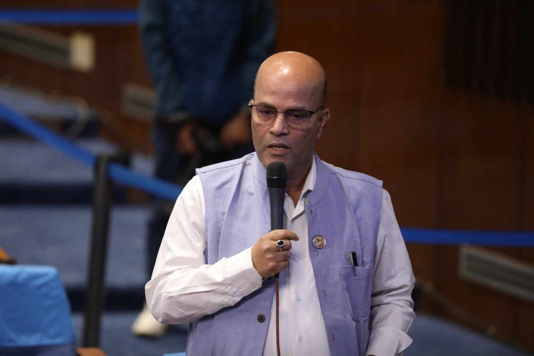 अमरेश सिंहको आरोप- कांग्रेस–एमालेले देशको बजेट सत्यानाश गर्ने कसम खाएका छन्