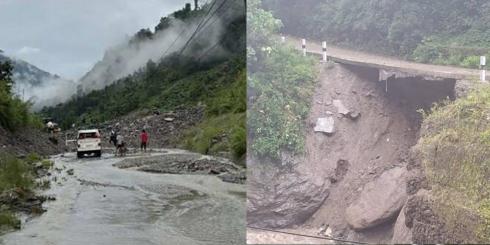 बाढीपहिरोले देशभरका ११ राजमार्ग पूर्ण रुपमा अवरुद्ध