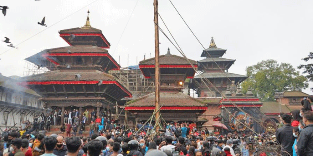 भक्तपुरमा इन्द्रजात्रा सुरु