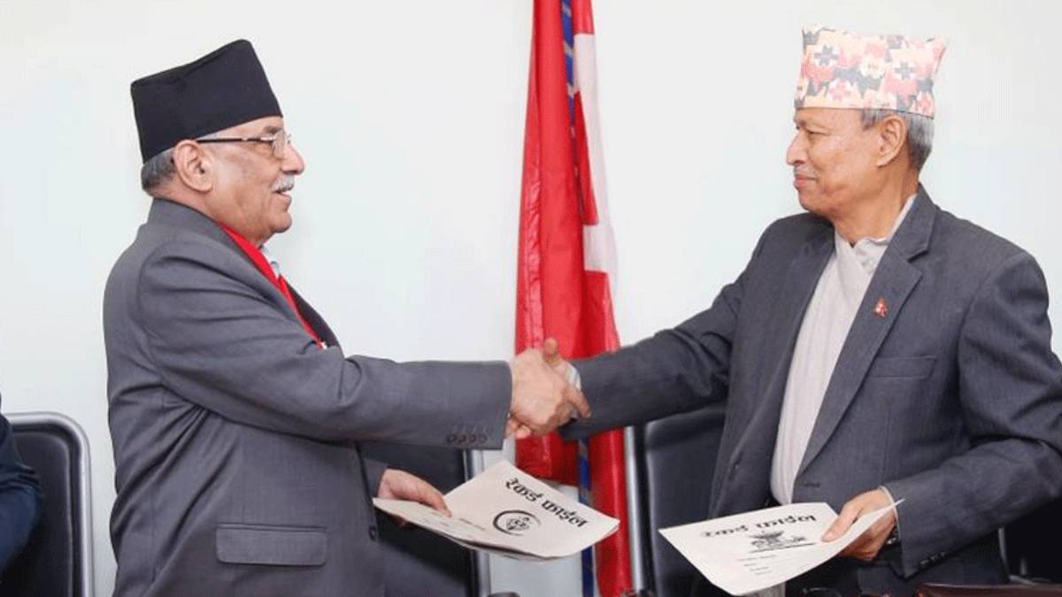 भीम रावल नेपाली कम्युनिष्ट पार्टीमा समाहित, ७ बुँदे सहमति पत्रमा हस्ताक्षर