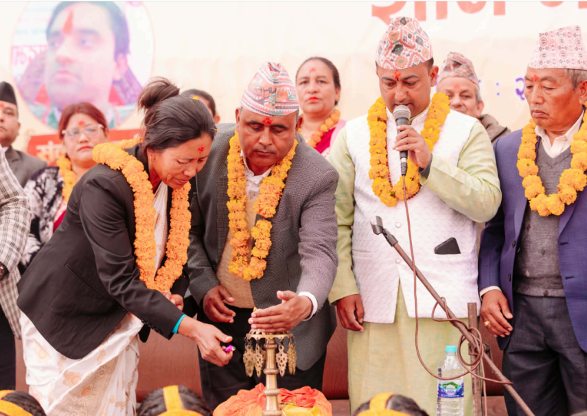 हिरक महोत्सवको अवसरमा बडिगाडको त्रिभुवन नमुना माविमा महायज्ञ सुरु