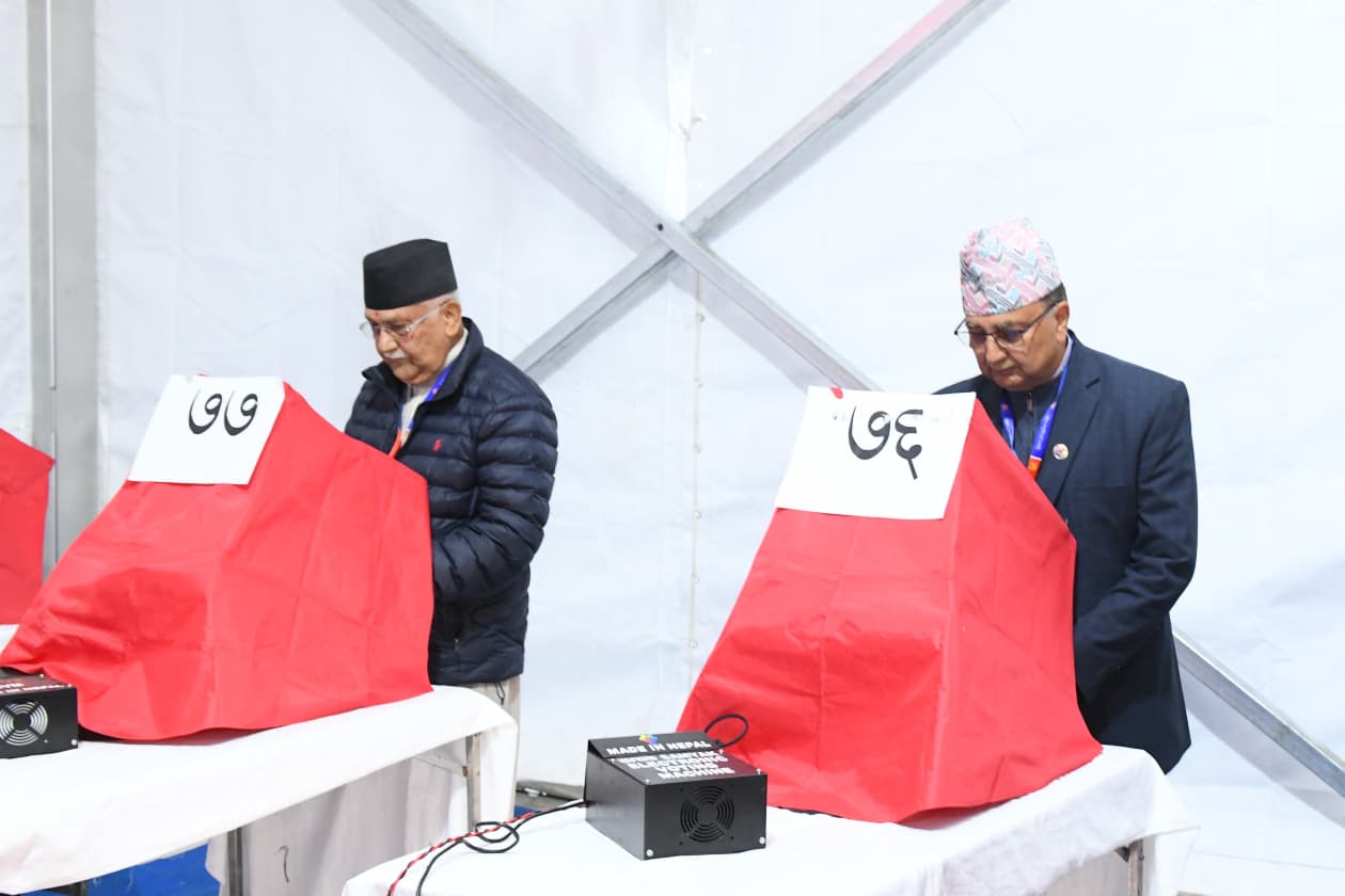 एमाले निर्वाचन : मत हाल्न ९ मिनेटदेखि २ घन्टा ४ मिनेटसम्म