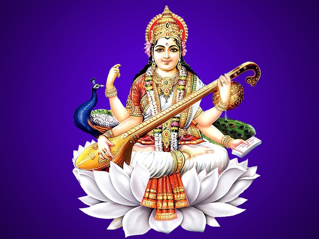 सरस्वतीको पूजा गरेर मनाइँदै श्रीपञ्चमी, साना नानीबाबुको अक्षराम्भ
