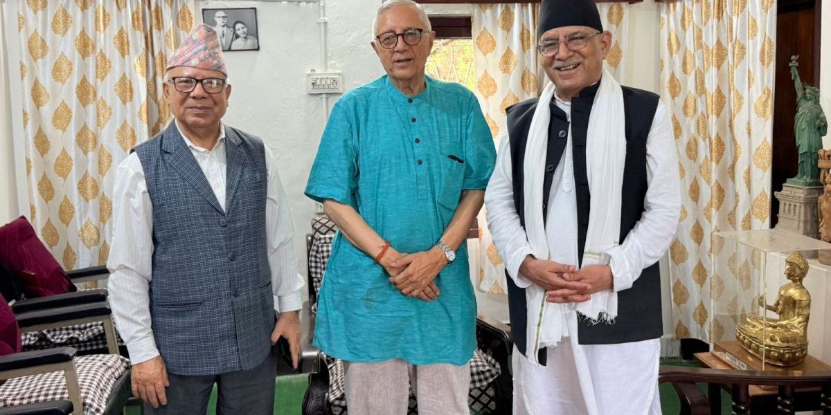 प्रचण्ड र माधव नेपालले विराटनगरमा शेखर कोइरालासँग गरे भेटवार्ता