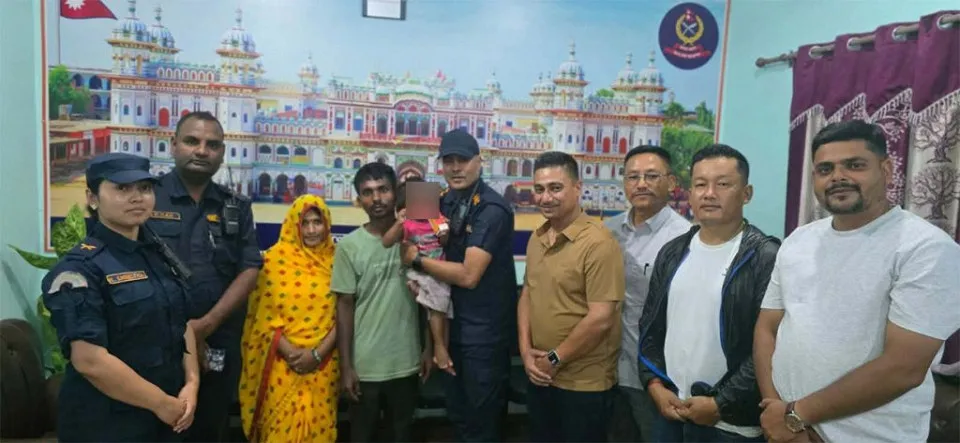 १५ महिने बालक अपहरणको दुई सातापछि दशगज्जाबाट सकुशल उद्धार