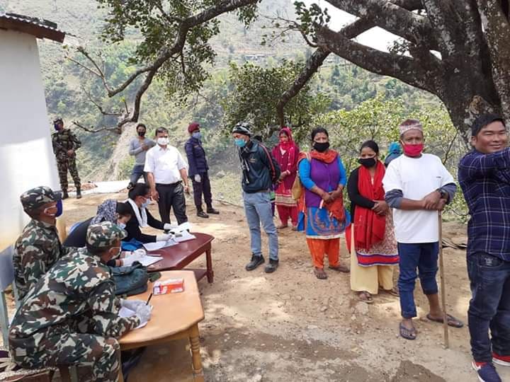 भिमगिठेमा कोरोनाको र्यापिड टेष्ट : क्वारेन्टाईनका २ जनालाई घर पठाईयो